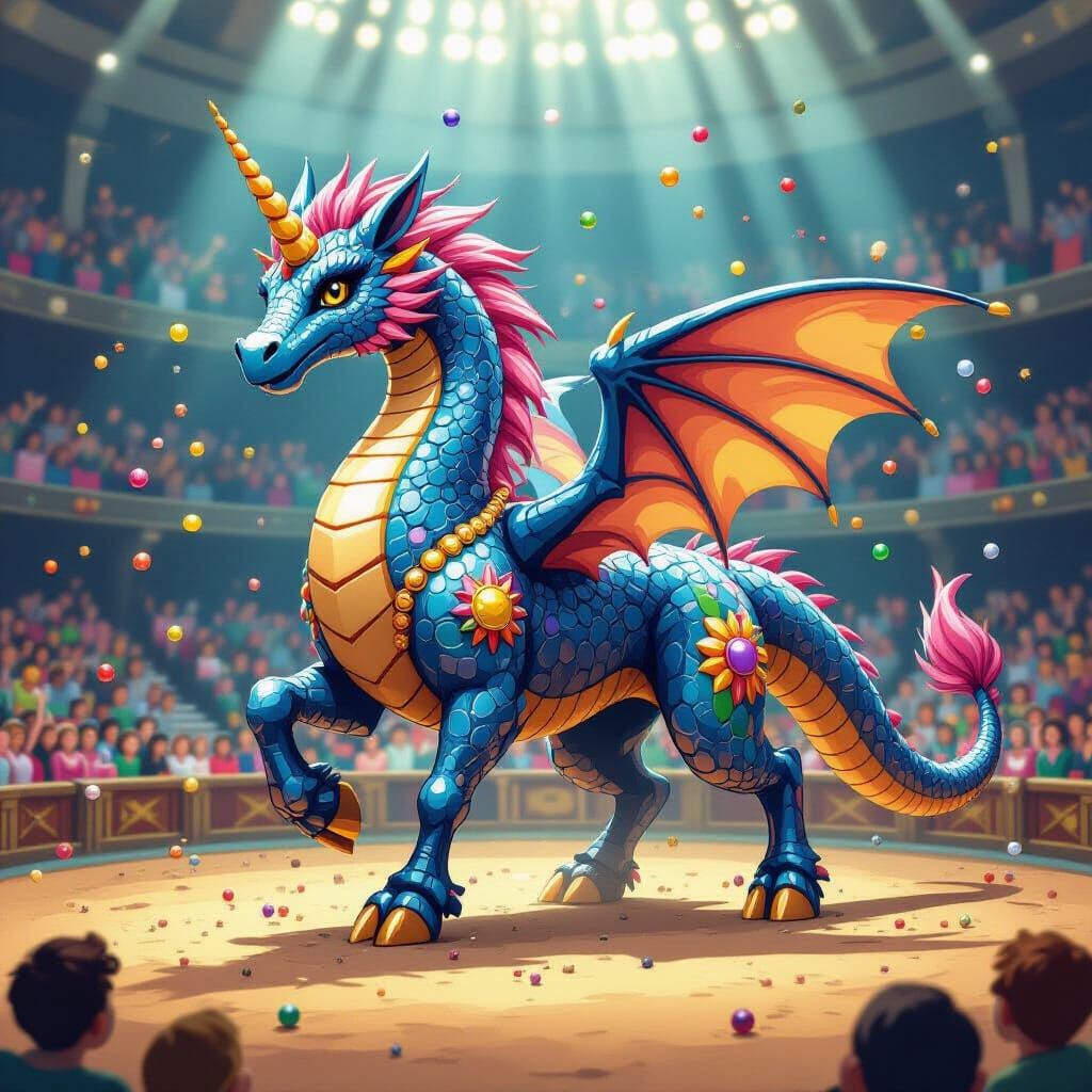 Victorious Bead Dragon-Unicorn in Grand Arena, Comic Book St...