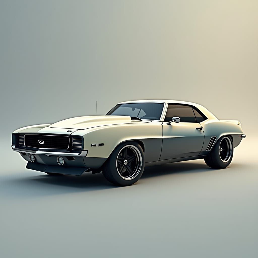 Great White Shark Camaro: Fantasy Concept Art