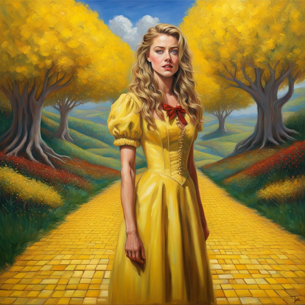Wizard of Oz Scene as Oil Painting