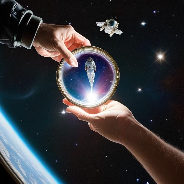 Astronaut Captures a Star in Space