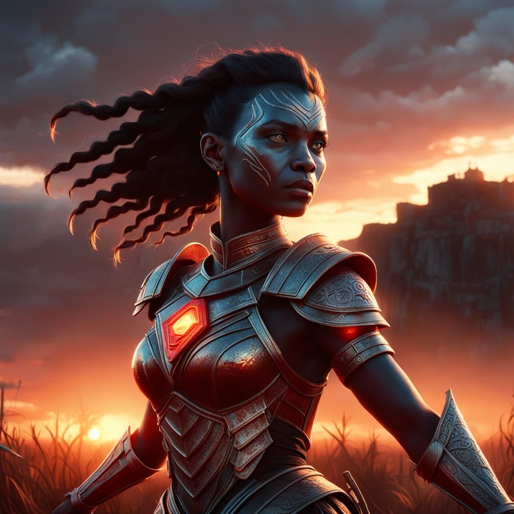 Photorealistic Sunset Scene with Cinematic Lighting in 4K