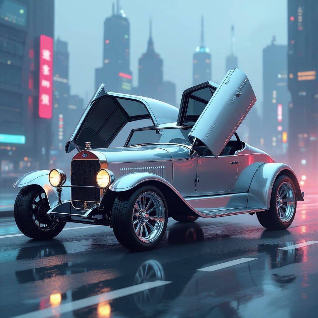 Futuristic Ford Model T Hypercar Fusion