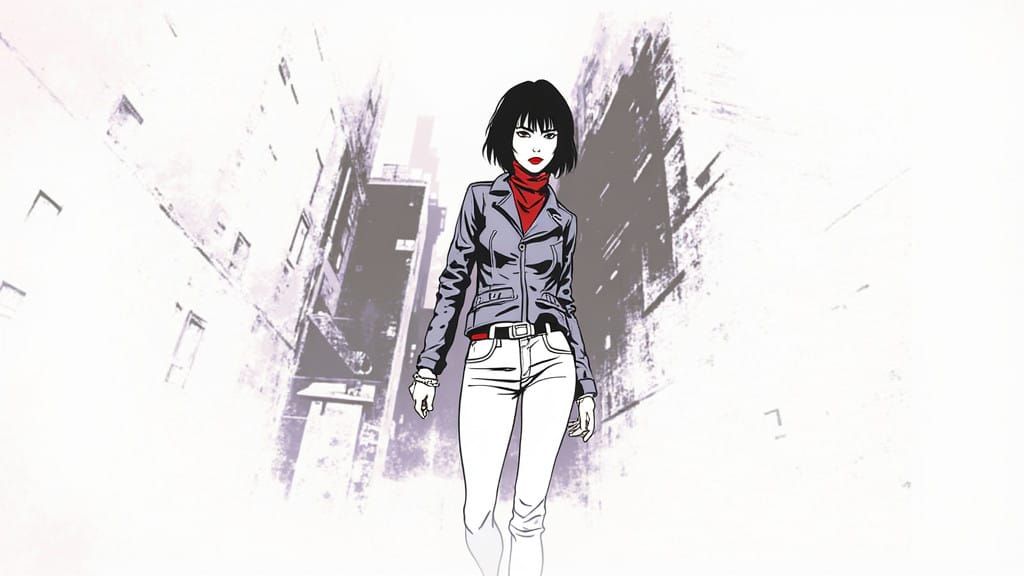Dark Urban Heroine in Sin City Style