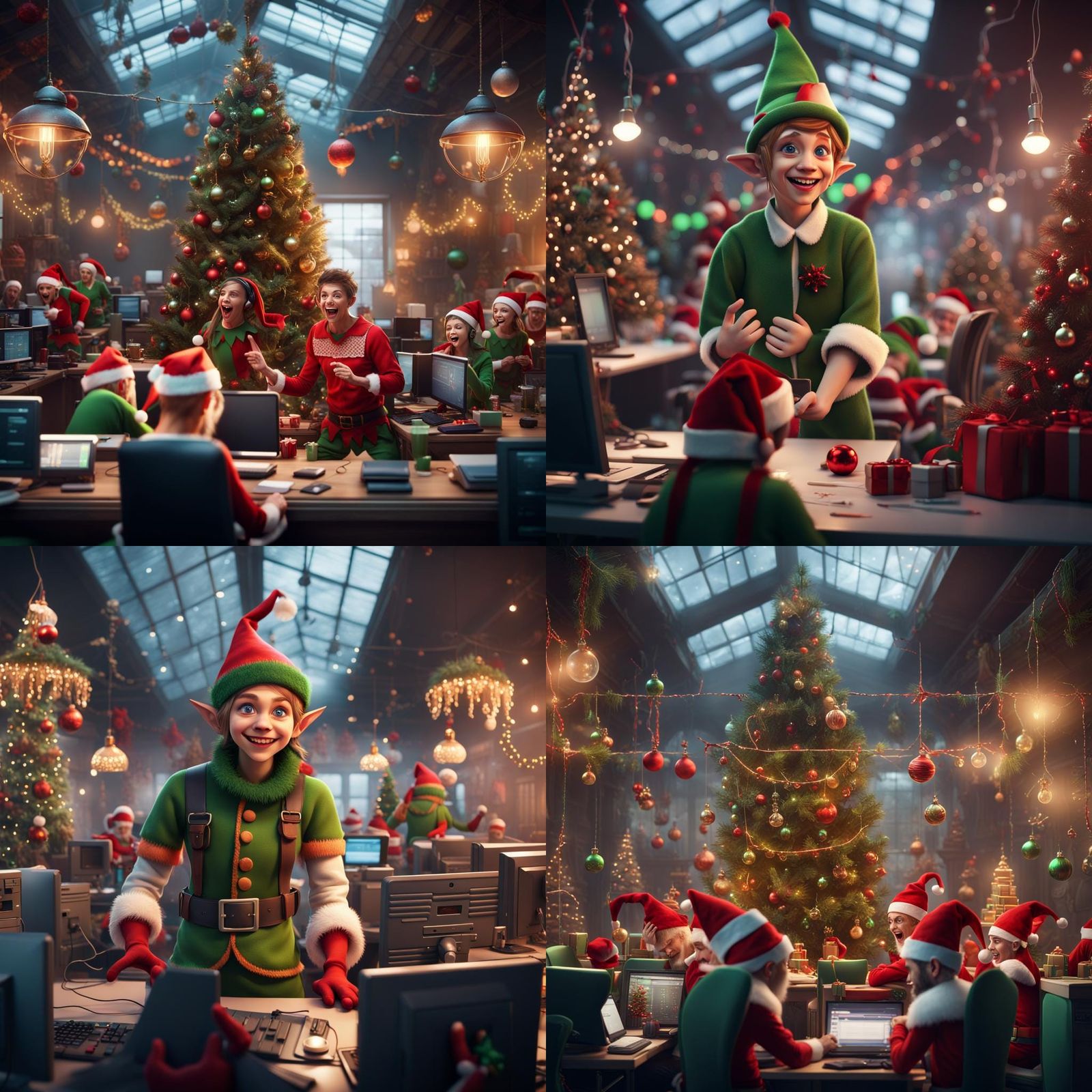 Festive Elf Tech Support Call Center