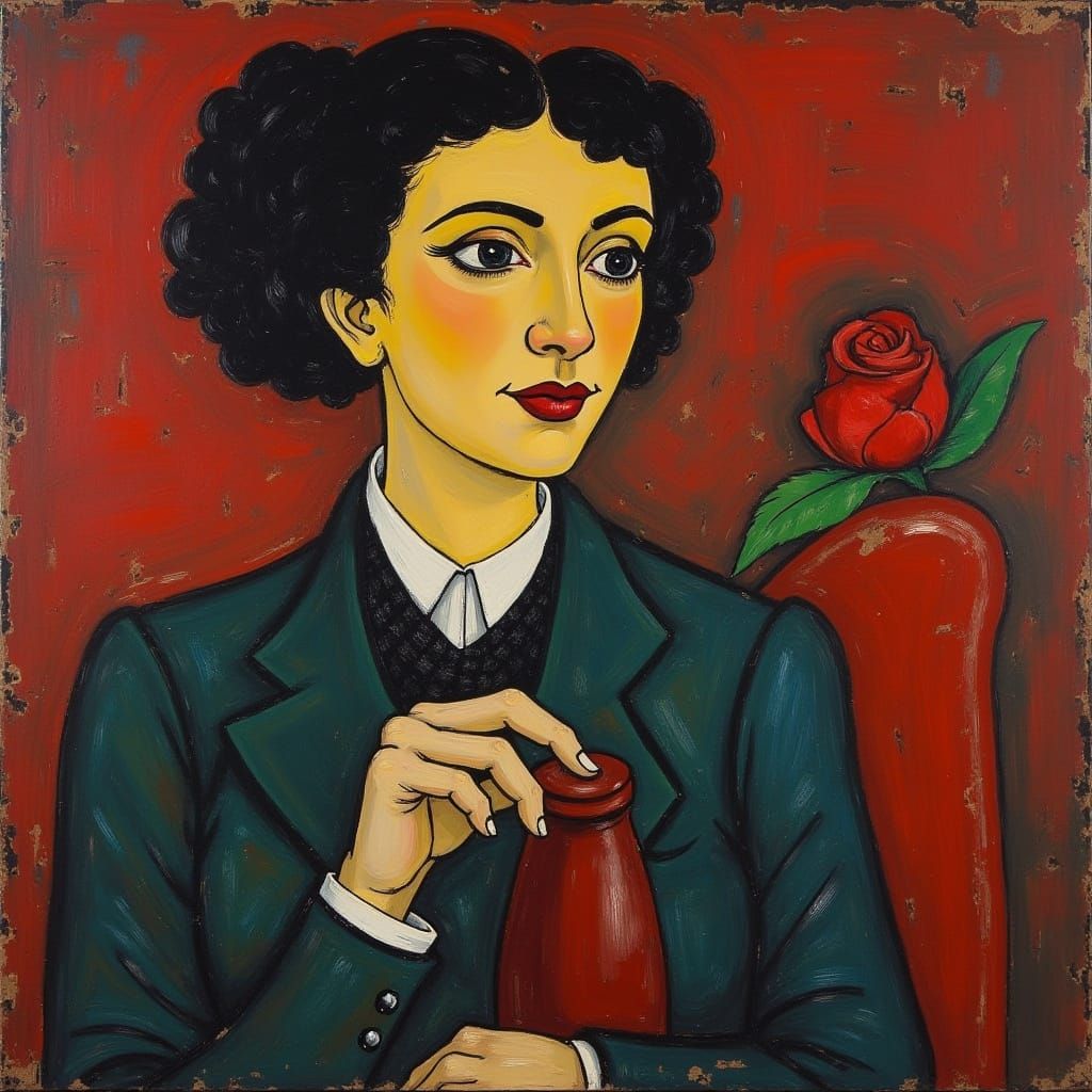 Lady of the House in Vibrant Fauvist Colors