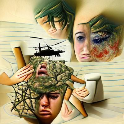 Evocative Image of Isolation and Despair