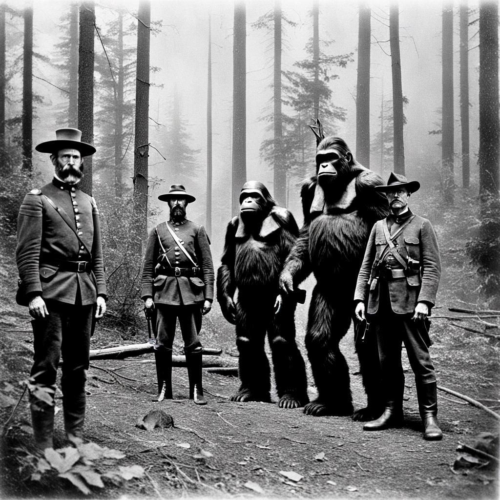 Civil War Soldiers Meet Bigfoot And His Mate