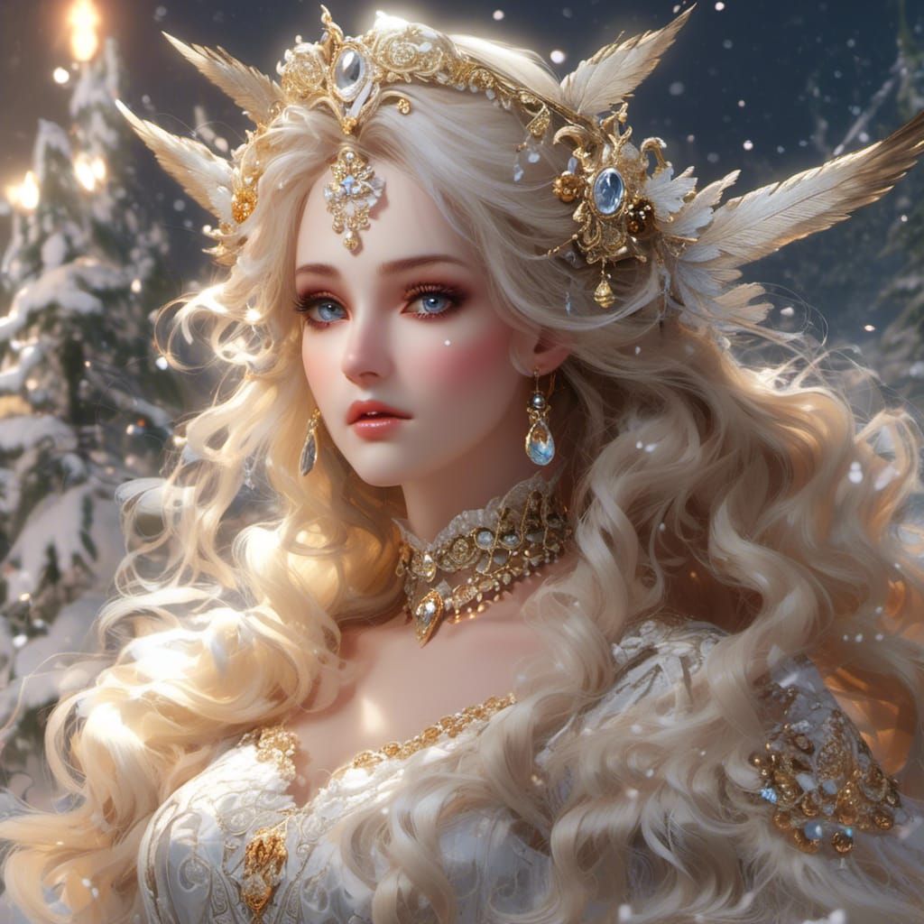 Adorable Cat with Big Eyes: Oil Painting Style