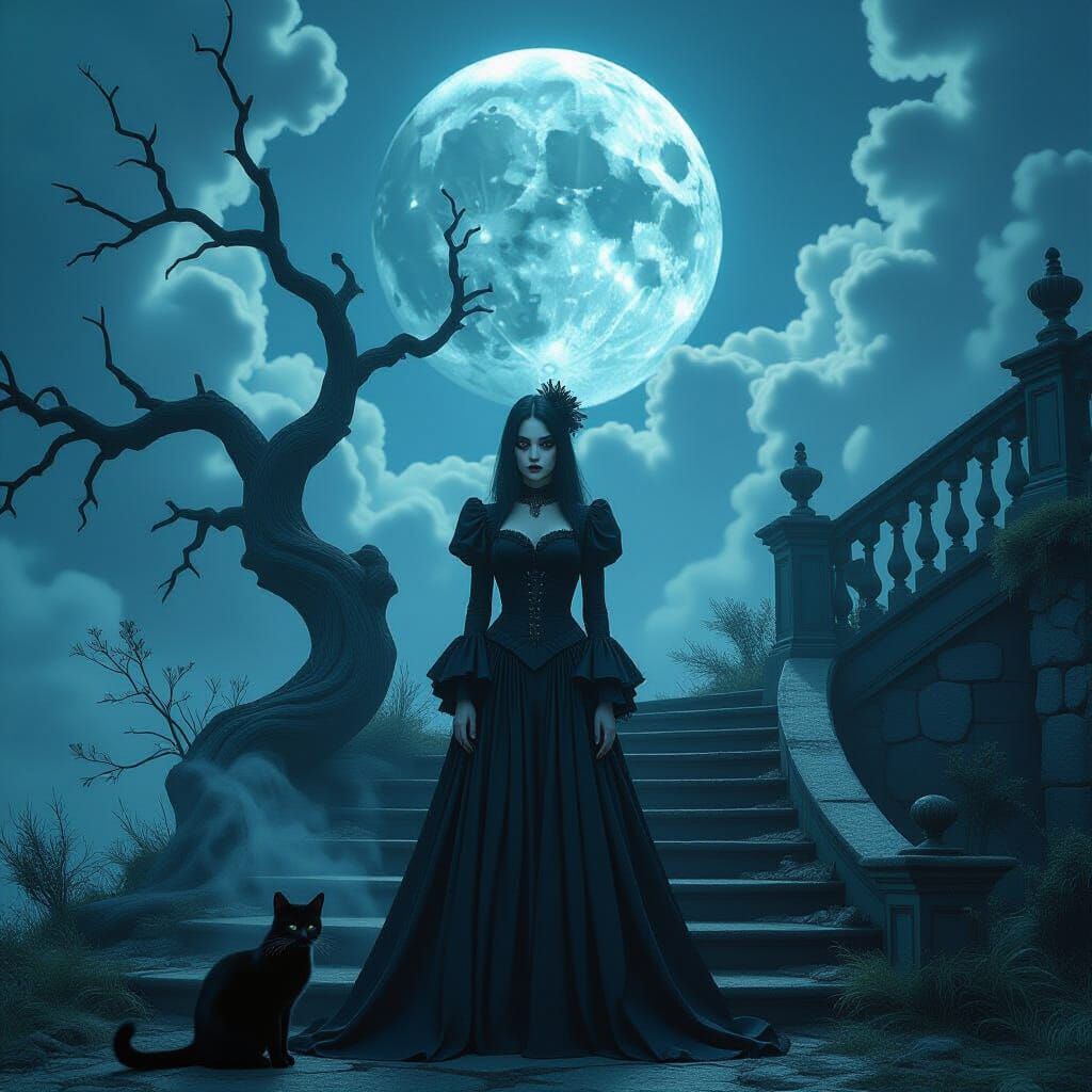 hyper-realism, datamoshing, vivid, portrait of a goth punk l...