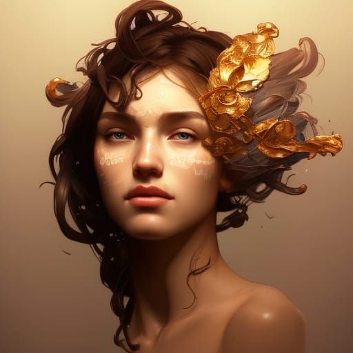 Hyperdetailed Portrait of a God in Striking Detail