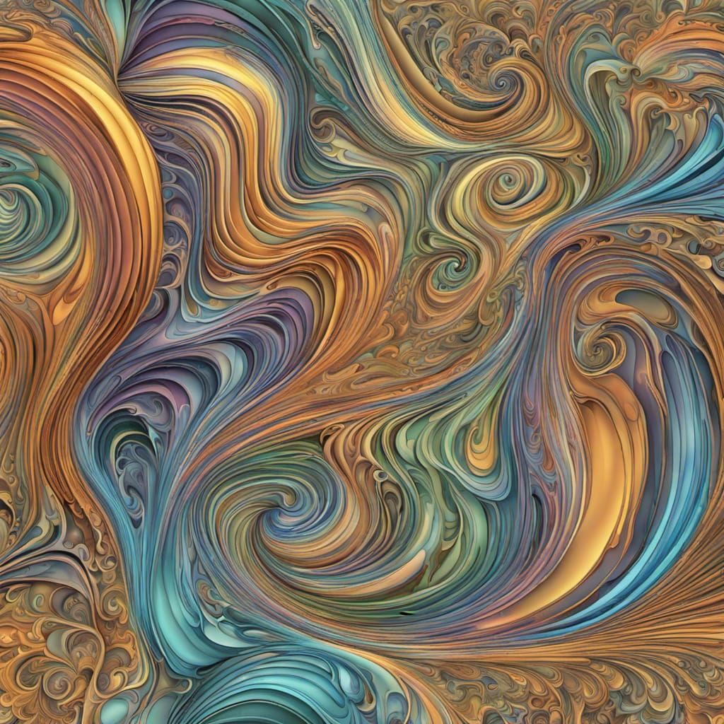Abstract Fractal Wave Function in 3D Shading