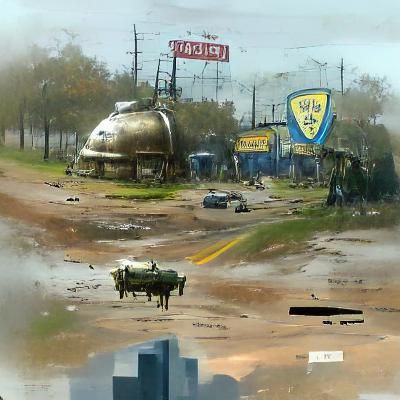 Fallout-Inspired Houston Concept Art
