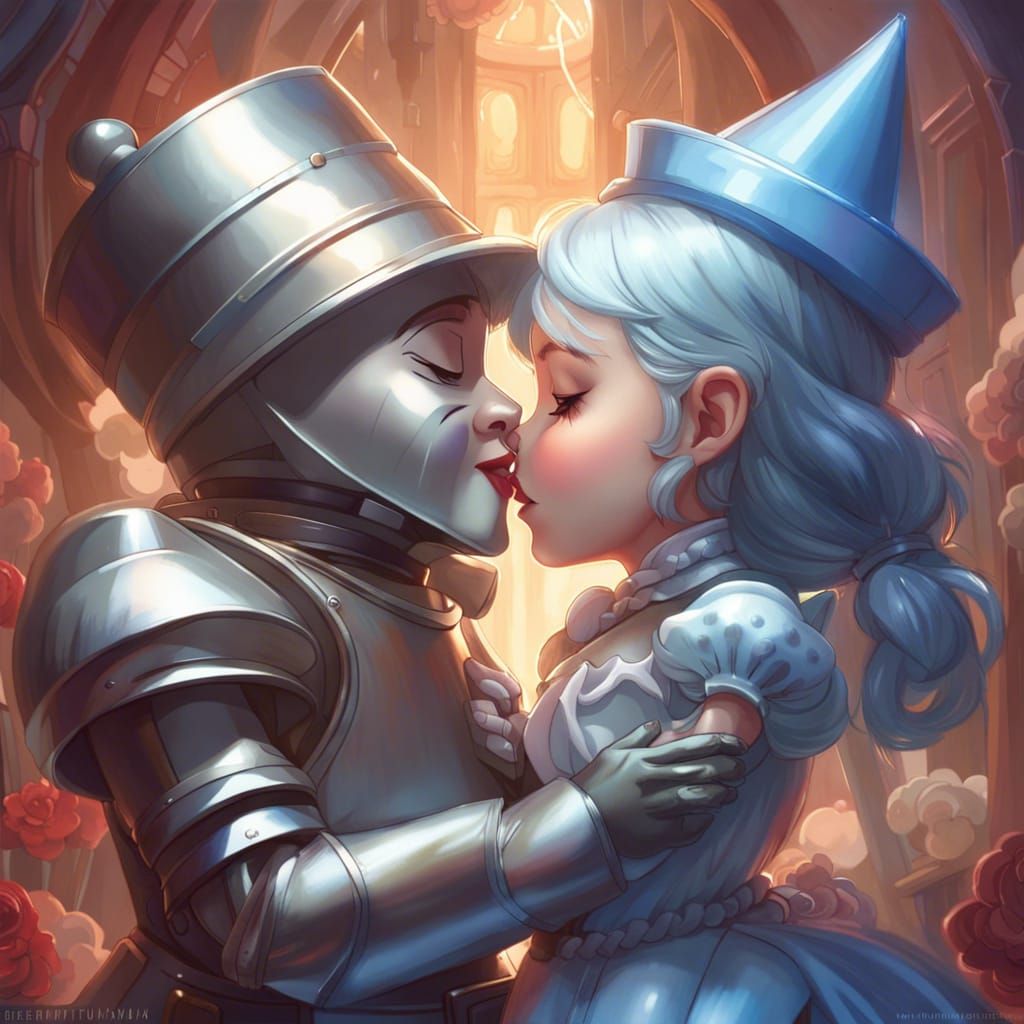 Tin man finally found his heart.... Dorothy 💜💜