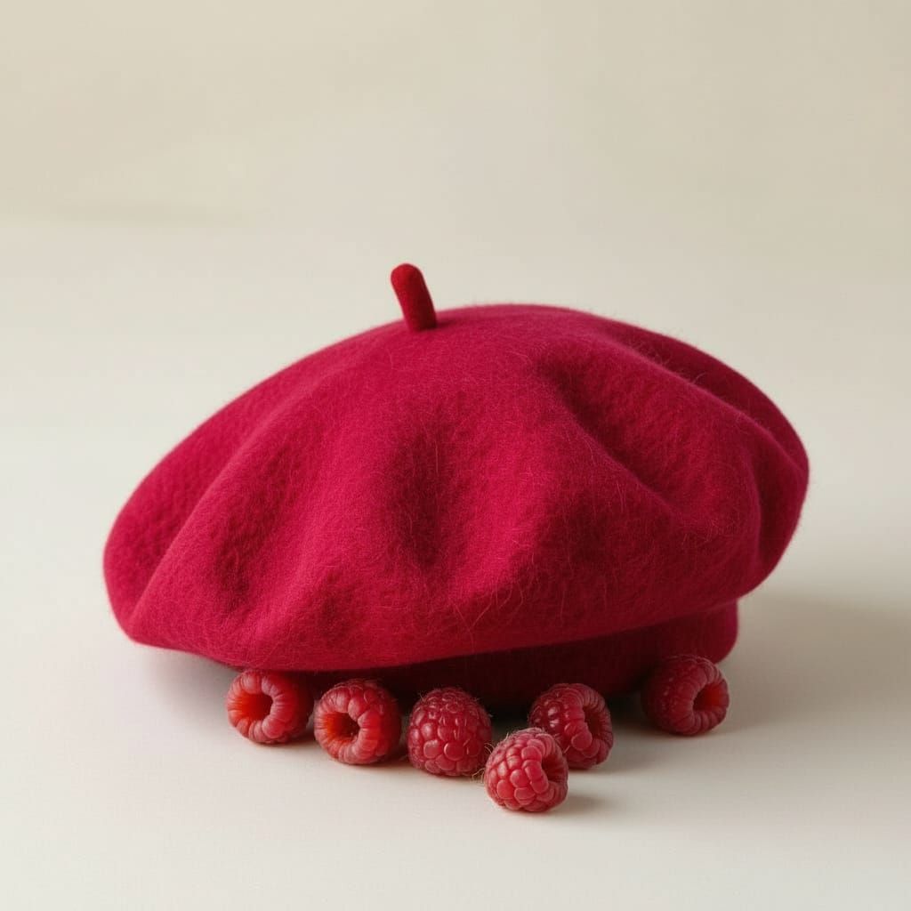 Prince's Raspberry Beret Vividly Rendered