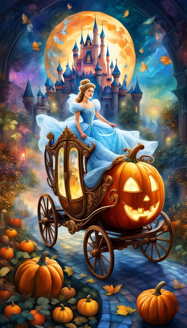 Conceptual art double Exposure Cinderella collage overlayed ...