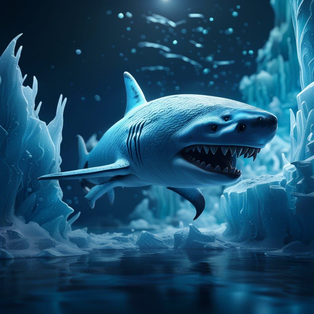 Icy Shark Fantasy Concept Art