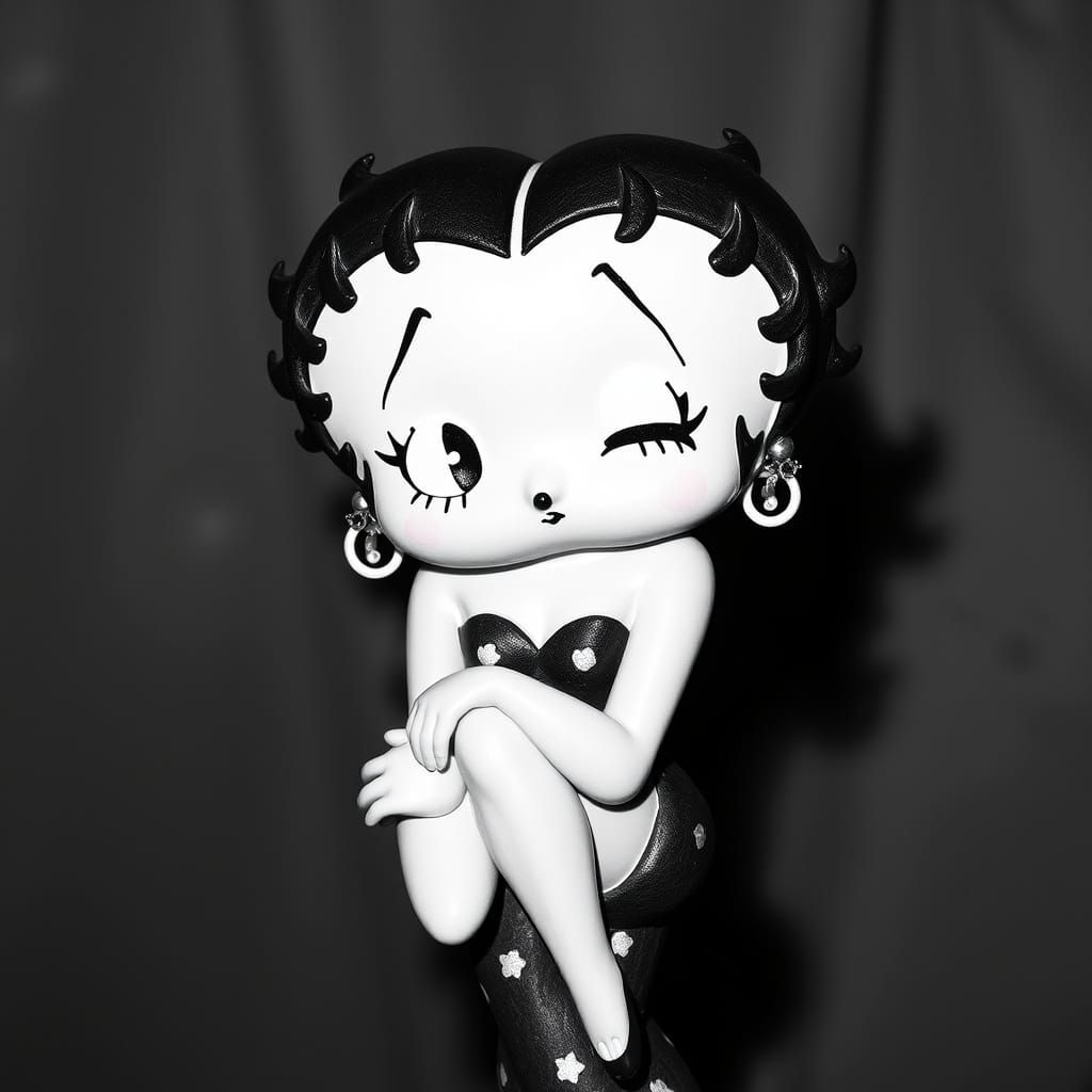 Vintage Cartoon Siren Betty Boop