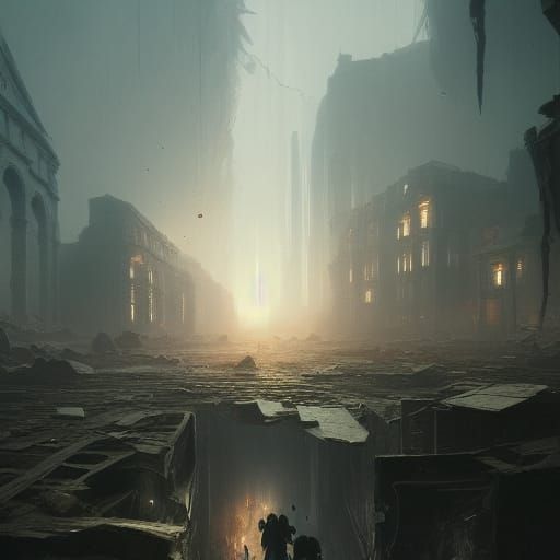 Fractured Dark Fantasy Concept Art in 8K Resolution