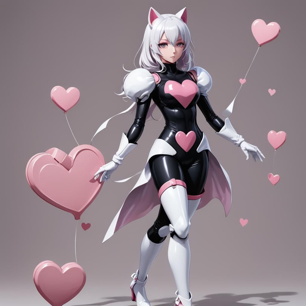 Rouge the Bat in Bodysuit, Anime Style