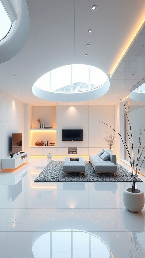 Futuristic Home with Self-Cleaning Nanomaterials