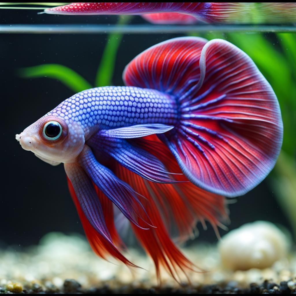 Detailed Betta Squid Snail Hybrid Creature