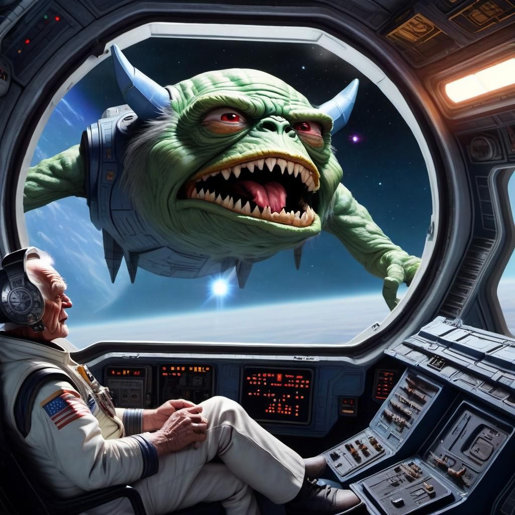 Space Trucker's Close Encounter on the Kessel Run