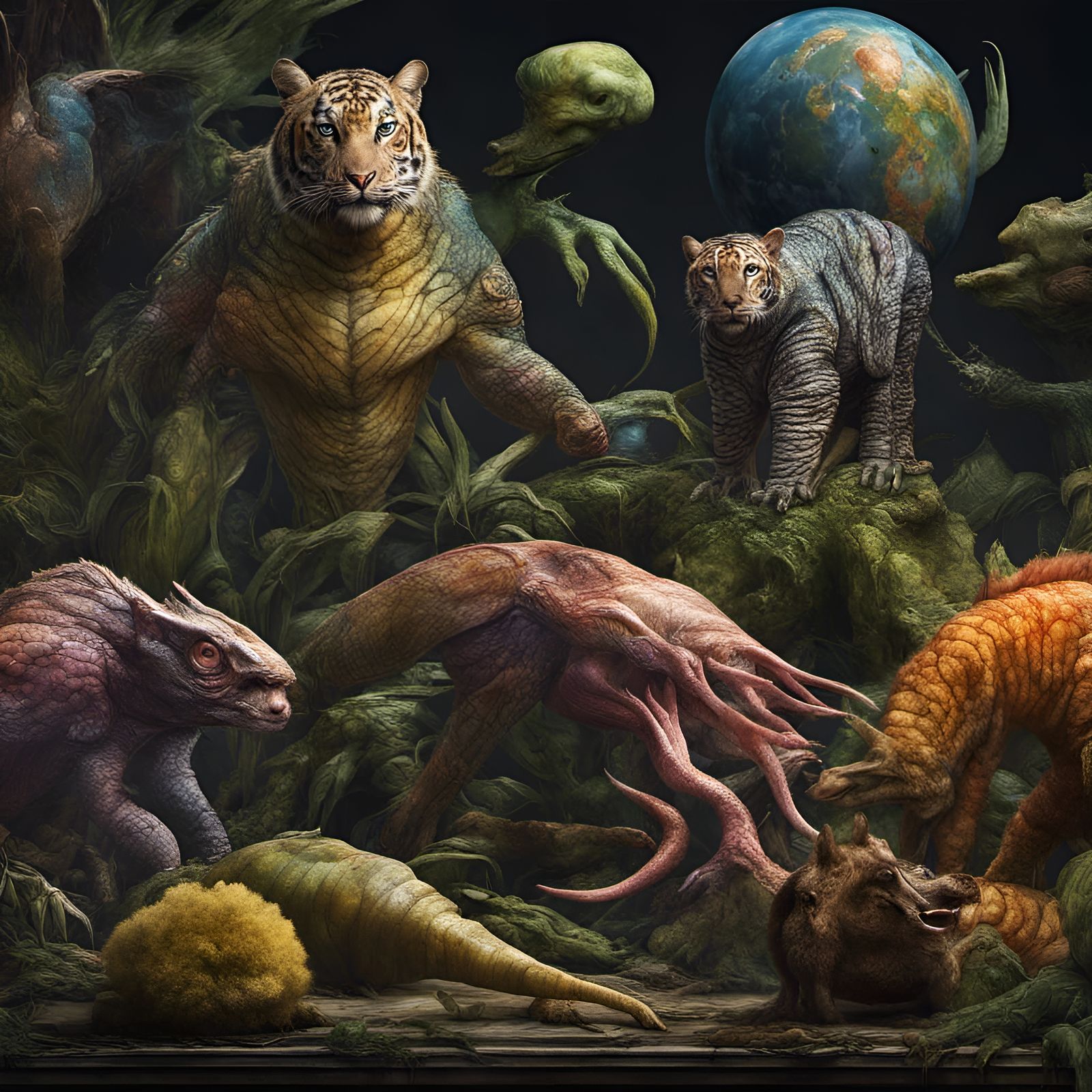 Exotic Alien Creatures in Hyperrealistic Detail