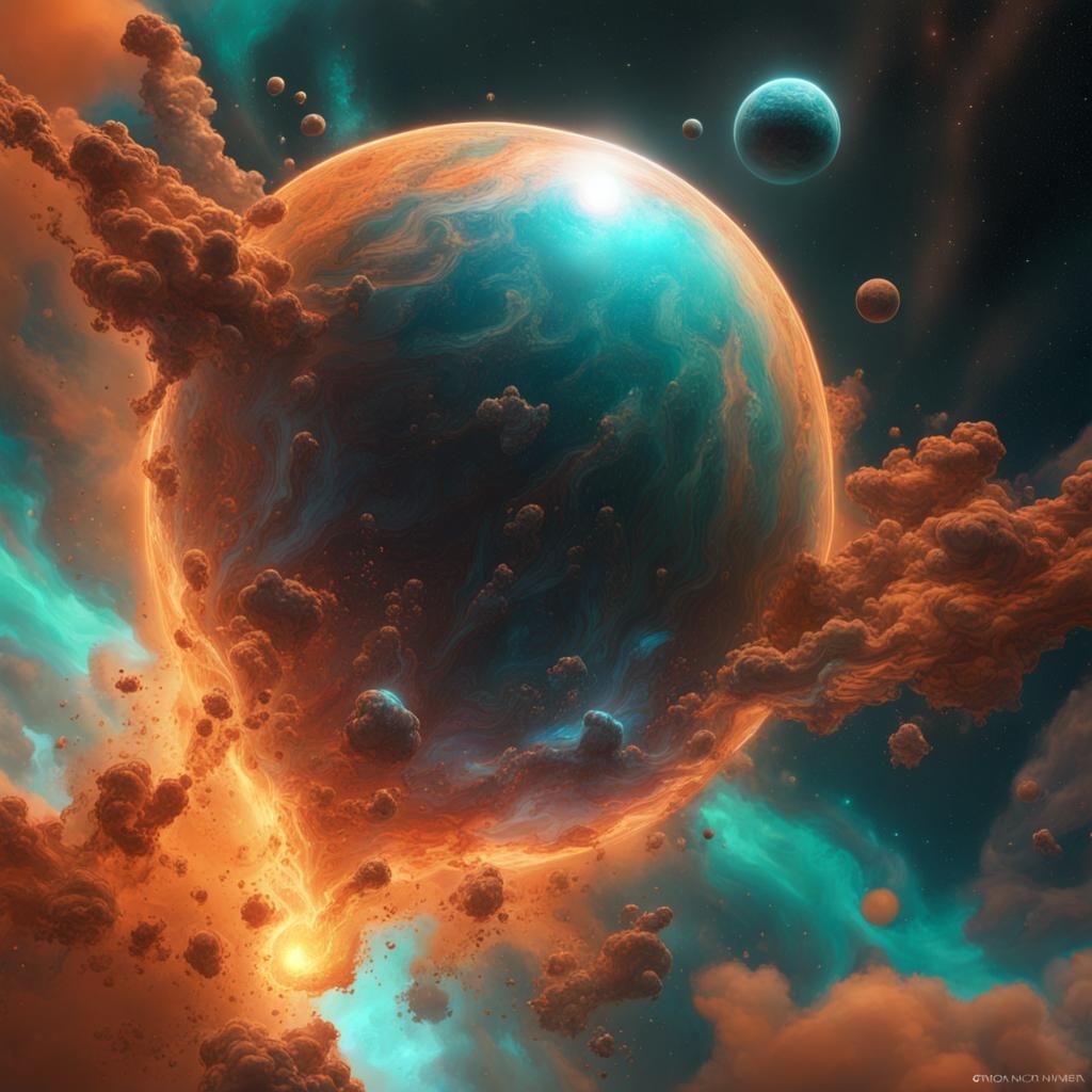 Hyperdetailed Space Nebula Concept Art