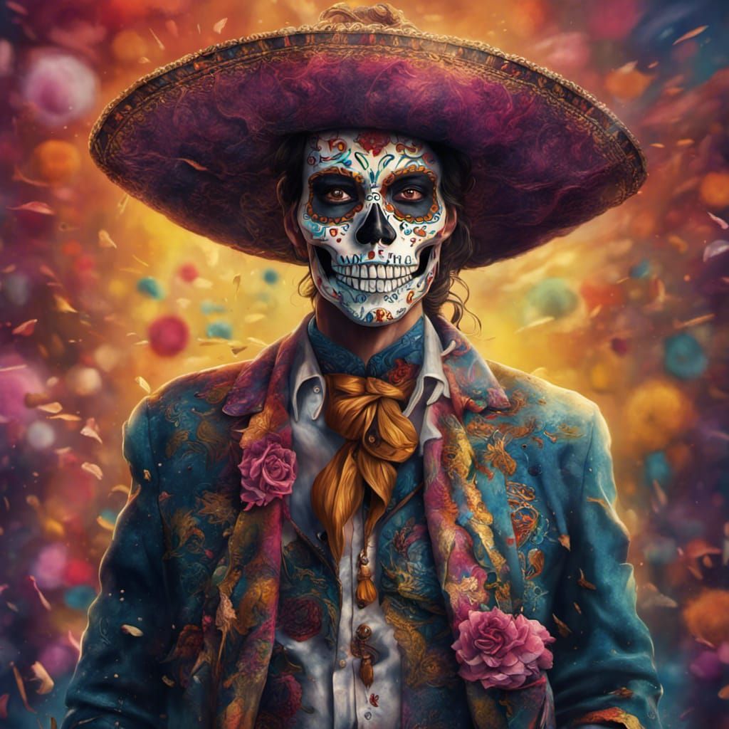 Hyperrealistic Day of the Dead Scallywag