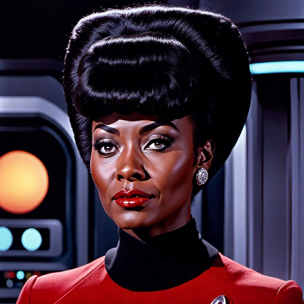 Nichelle Nichols as Uhura in Star Trek Portrait