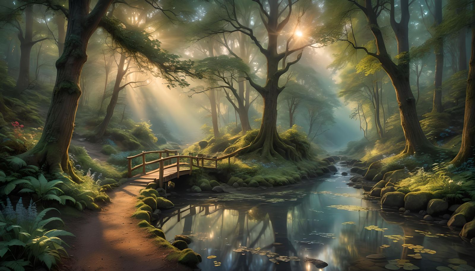 Deep in a forest glen, far from the haunts of men