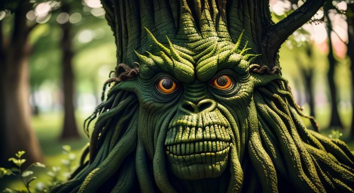 Tree Monster in Natural Light Photography