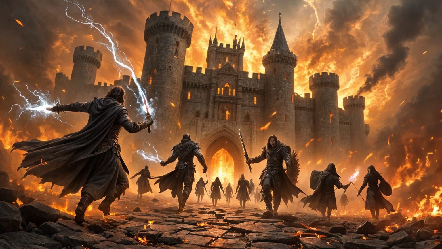 Guild Assault on Hellish Castle: Cinematic Hyperrealism