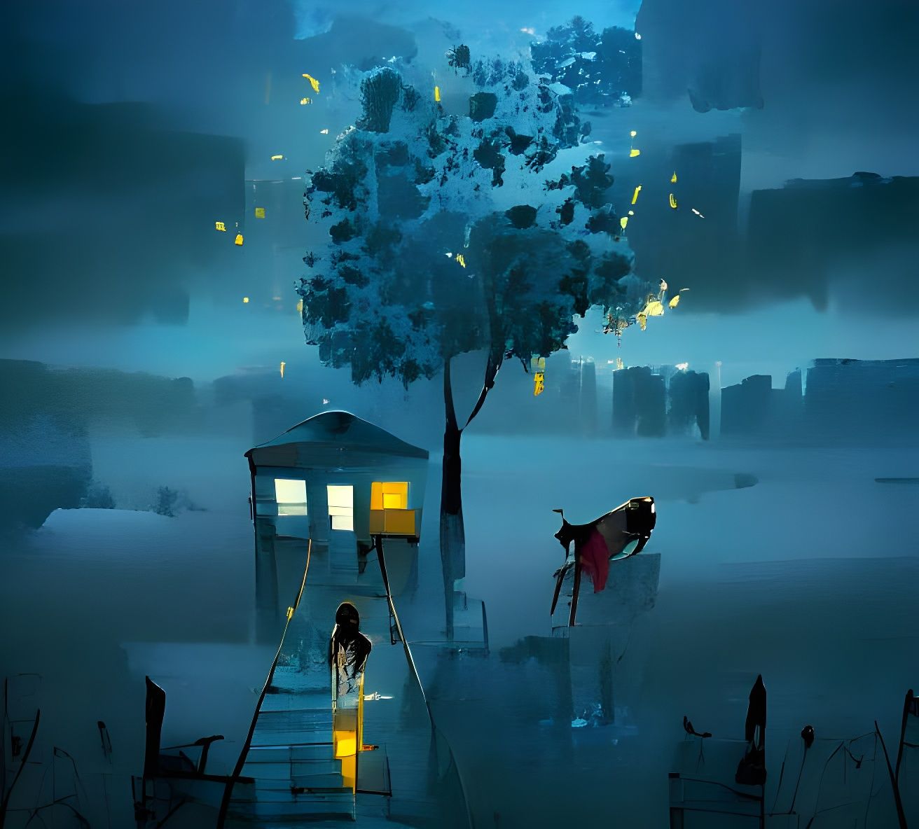 Post-Apocalyptic World: Painterly Impression