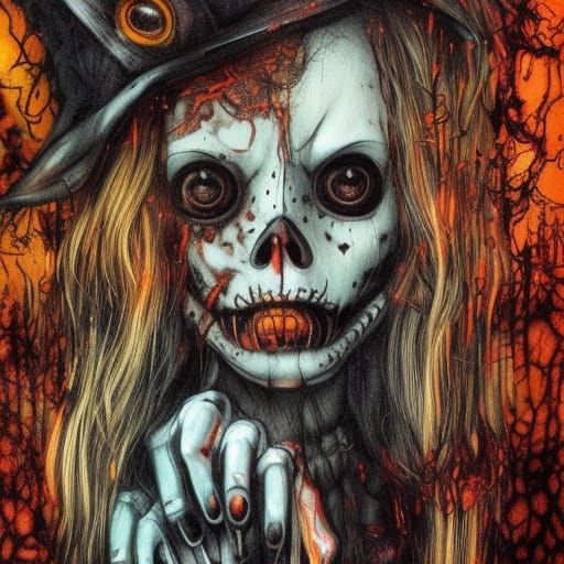 Plague Doctor in Dystopian Dark Academia Style