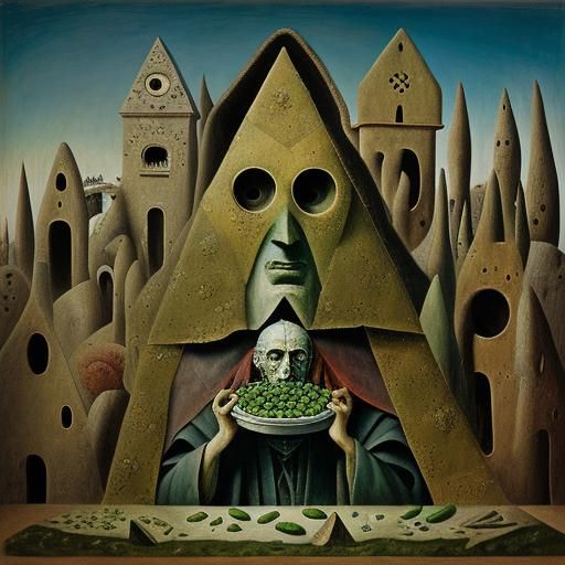 Pythagoras' Surreal Fava Bean Nightmare, Carrington Style