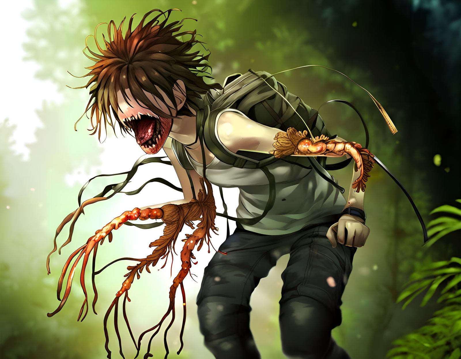 Clicker from The Last Of Us in Anime Style