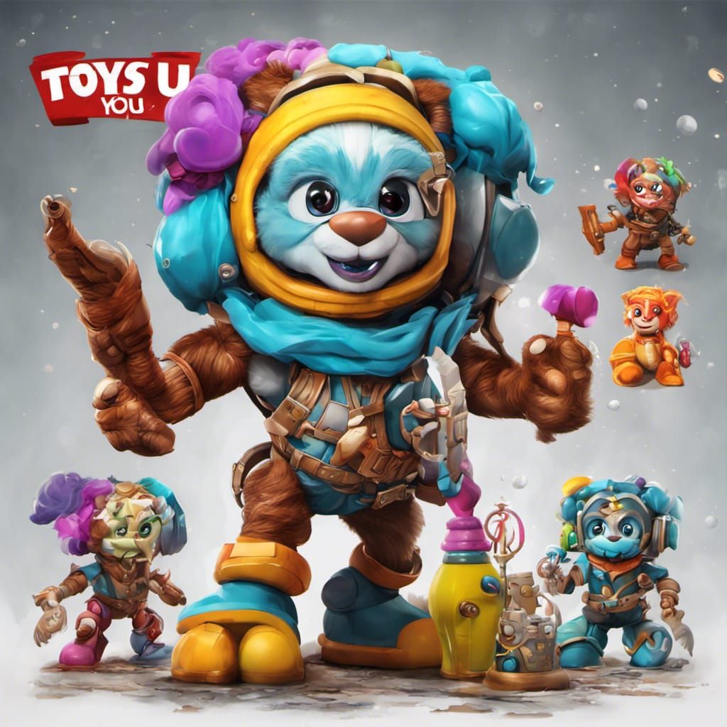 Toys4U Mascot Concept Art in Unreal Engine 5