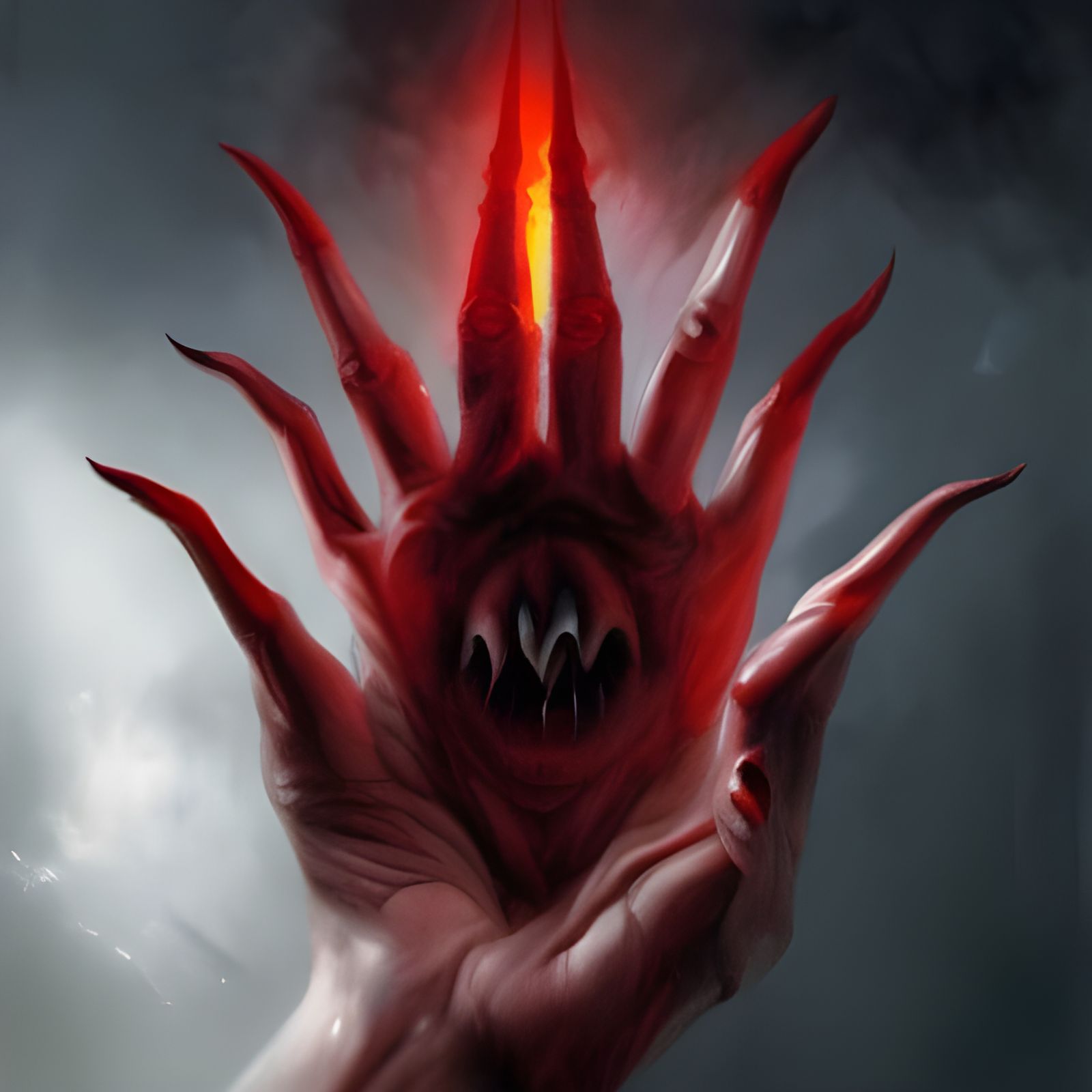 Sinister Demonic Hand in 8k Resolution