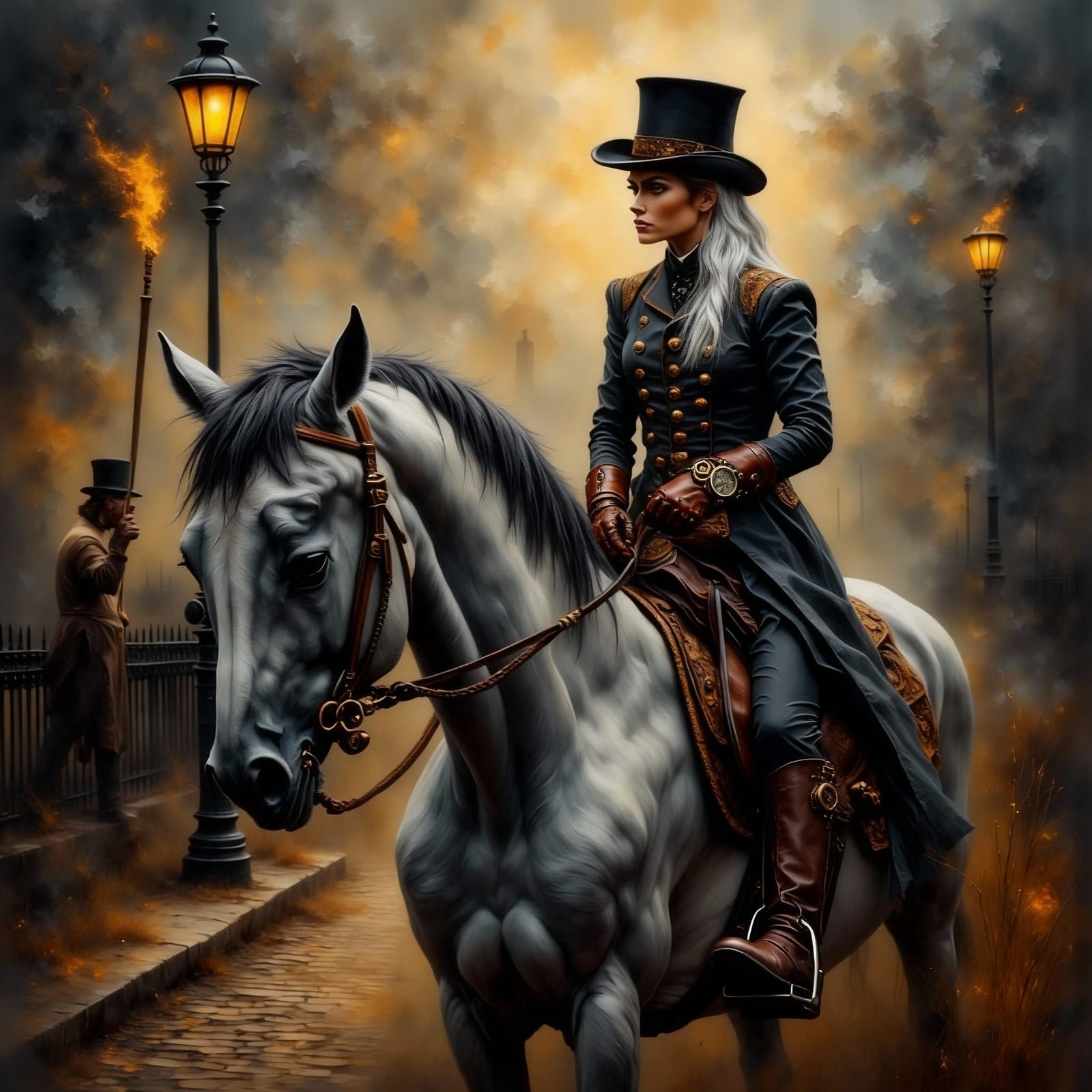 Steampunk rider: Smokey Grunge