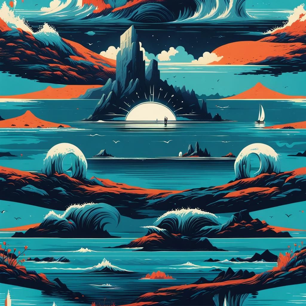 Cosmic Dreamscape: Underwater Odyssey Portal