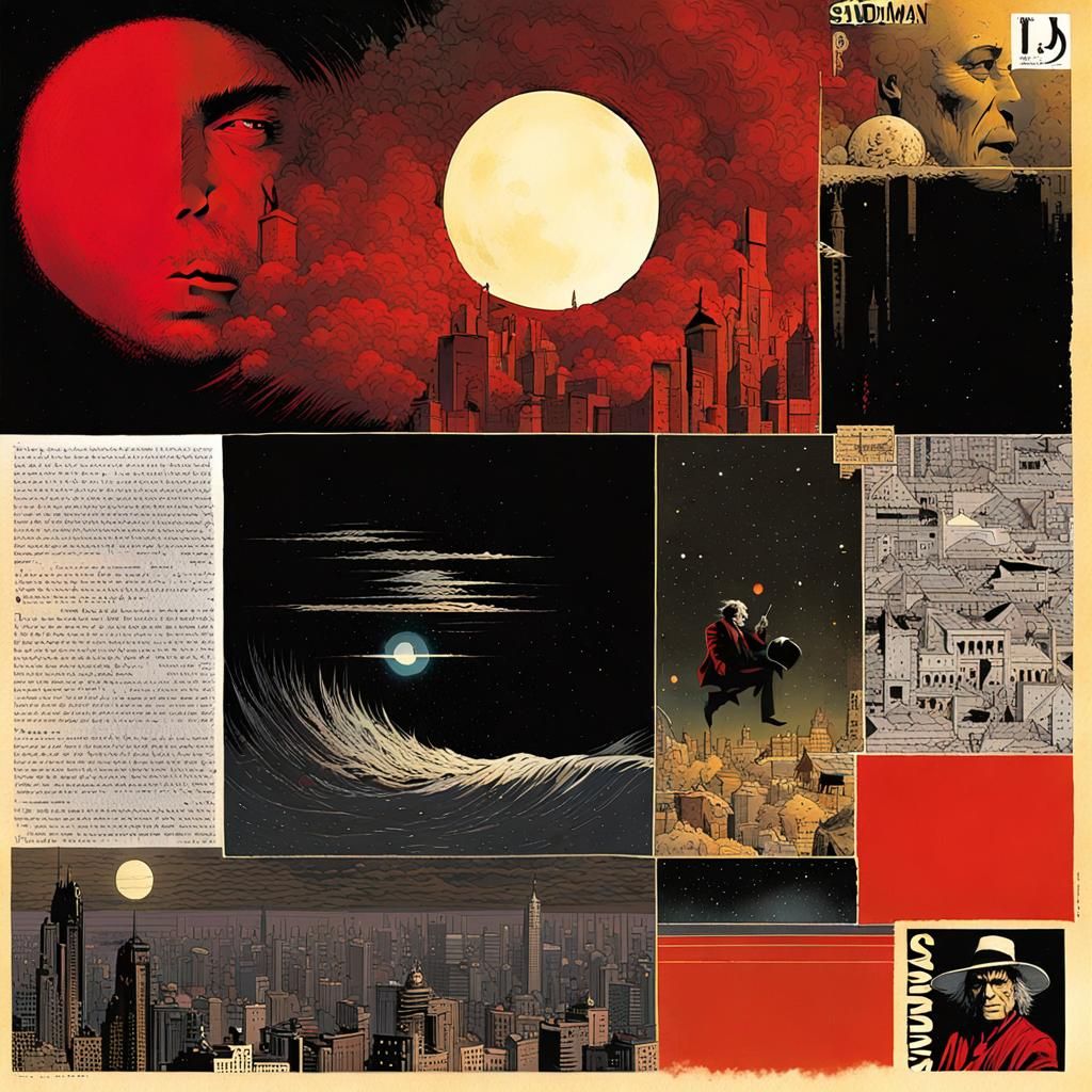 Sandman Comic Book Nightmare Frequencies Visualization