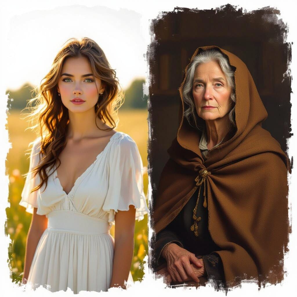 Contrasting Portrait: Youth and Age in Expressive Realism