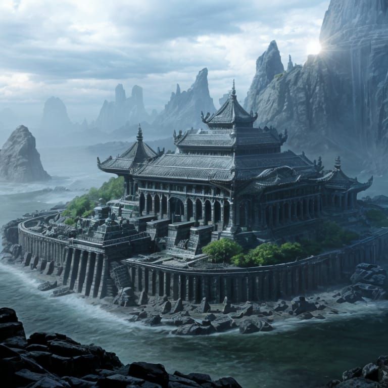 Temple of Cthulhu: Epic Digital Matte Painting