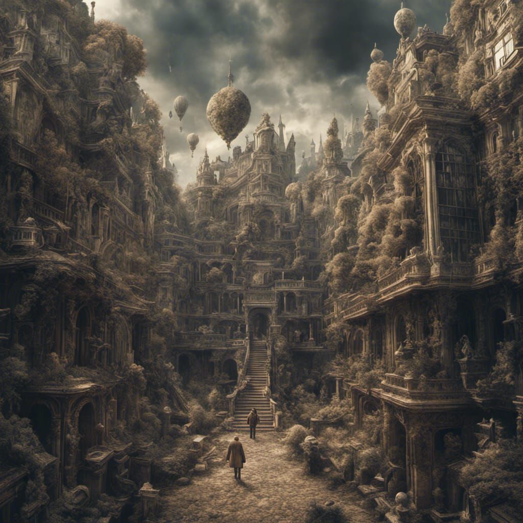 Dramatic Digital Painting of Schizophrenia