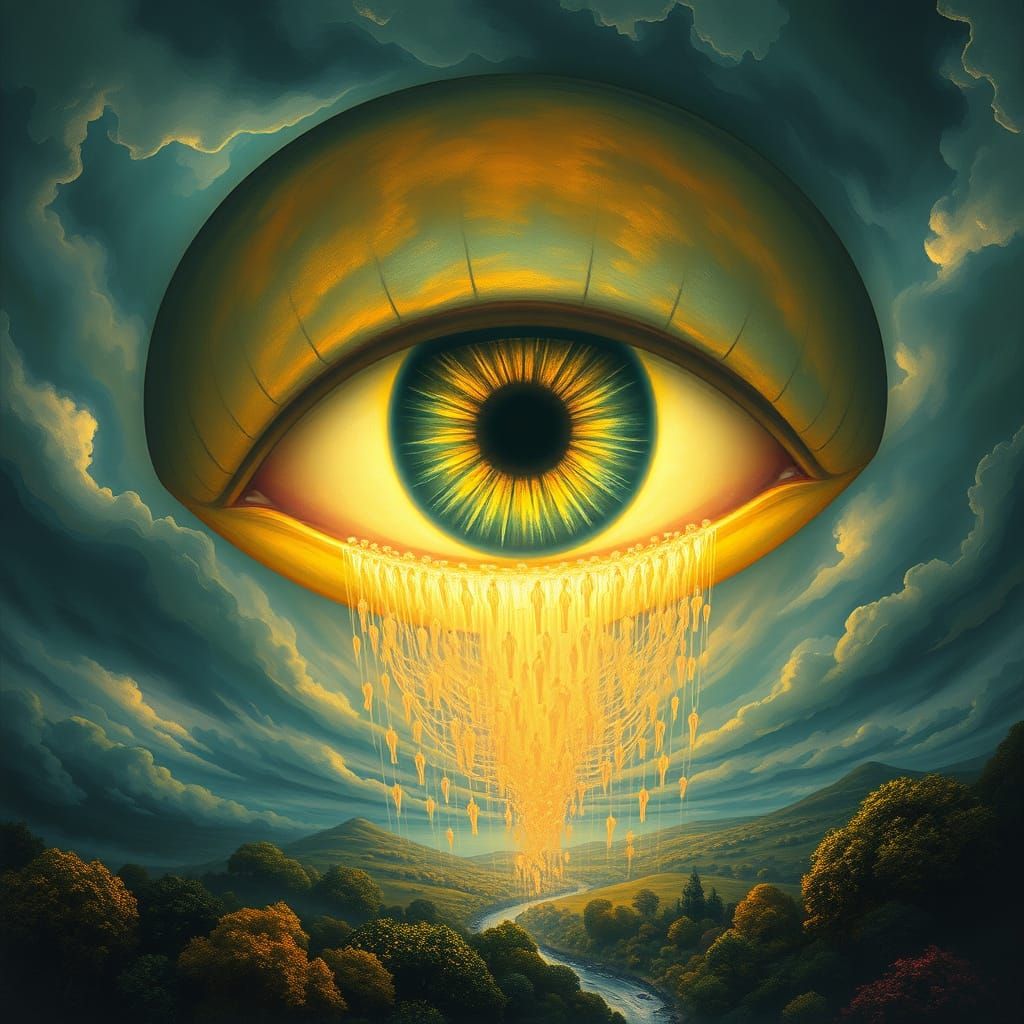 Dreamlike Eye of Sorrow, Suspended in Turbulent Skies