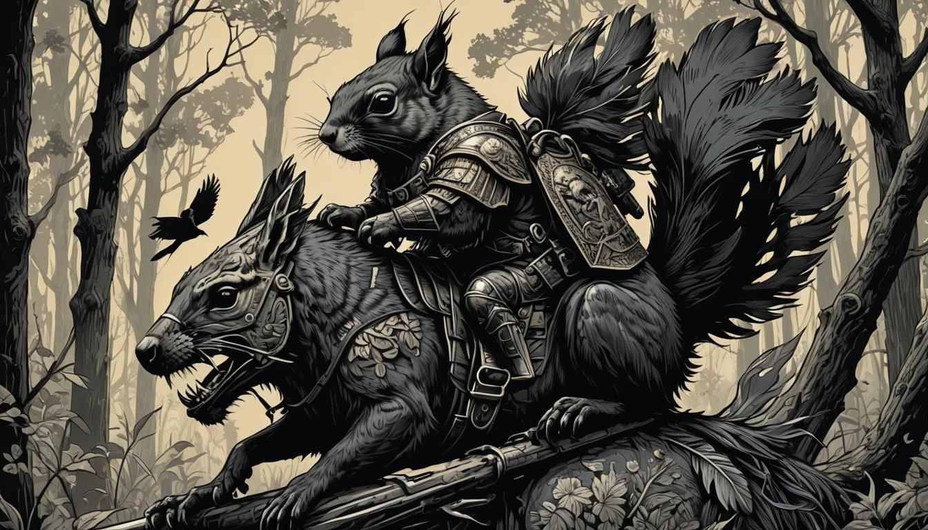 Create an image with extreme detail reminiscent of woodcut, ...