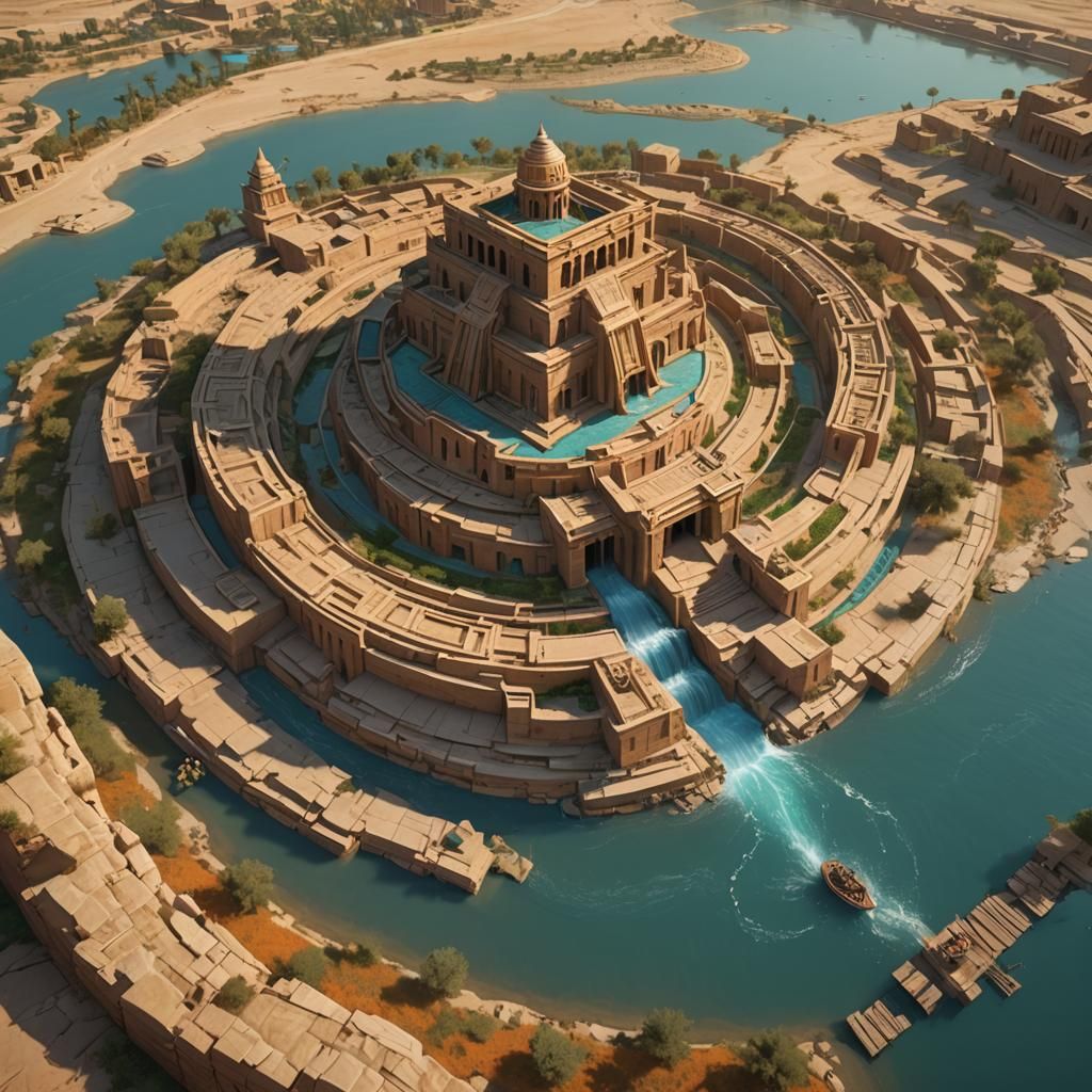 Mesopotamian Ziggurat Concept Art in Unreal Engine 5
