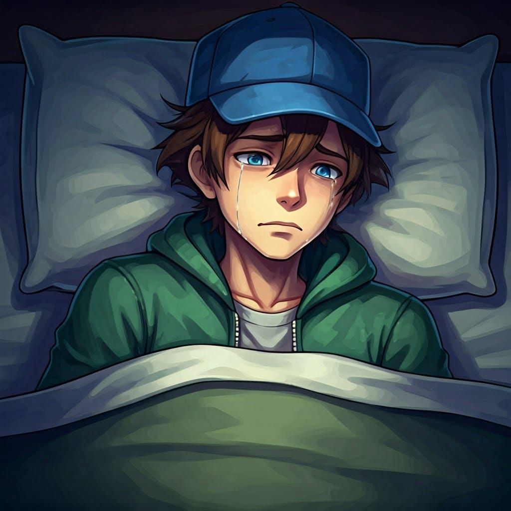 Sorrowful Pokémon Trainer Overcome by Sadness