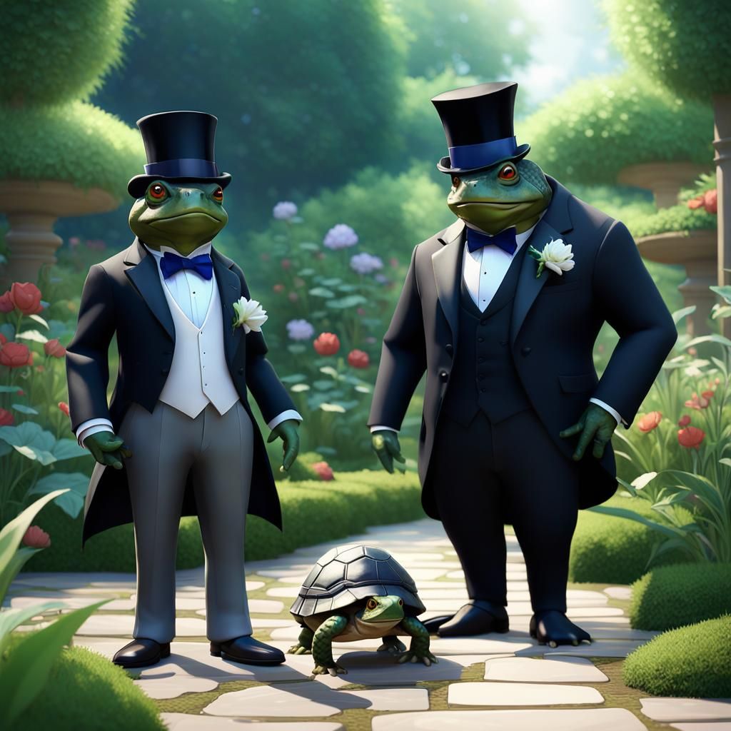 Mr. Billingsley and Professor Widebottom, the grooms.